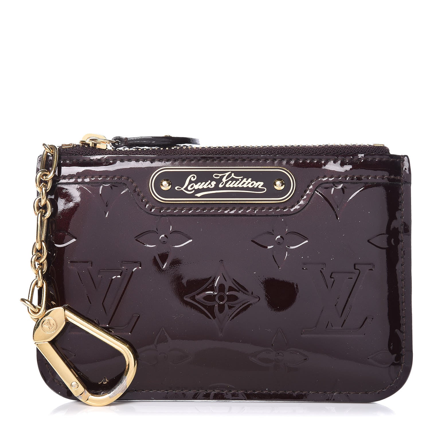 Louis Vuitton Vernis Key Pouch Amarante 1 of 8
