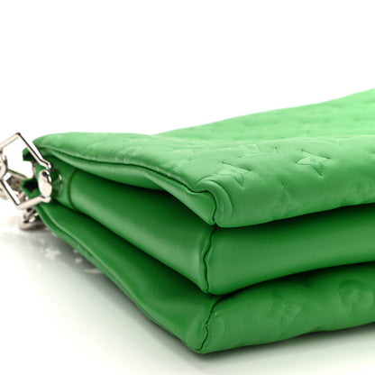 Louis Vuitton Lambskin Embossed Monogram Coussin PM LV Motion Green 8 of 10