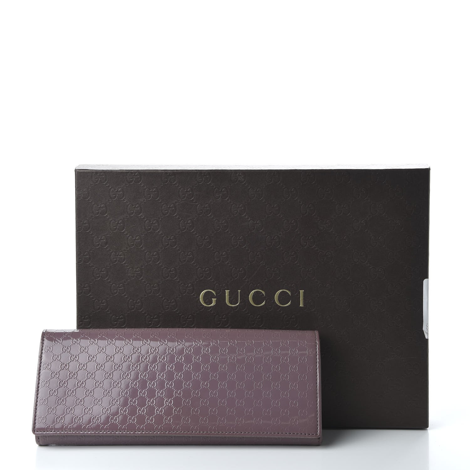 Gucci Patent Microguccissima Small Broadway Clutch Argyle Lavender 11 of 11