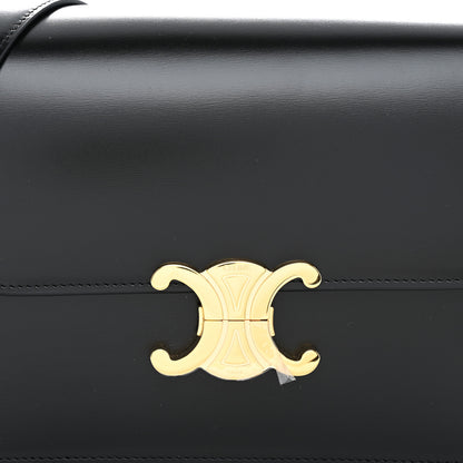 Celine Shiny Calfskin Medium Triomphe Black 8 of 10