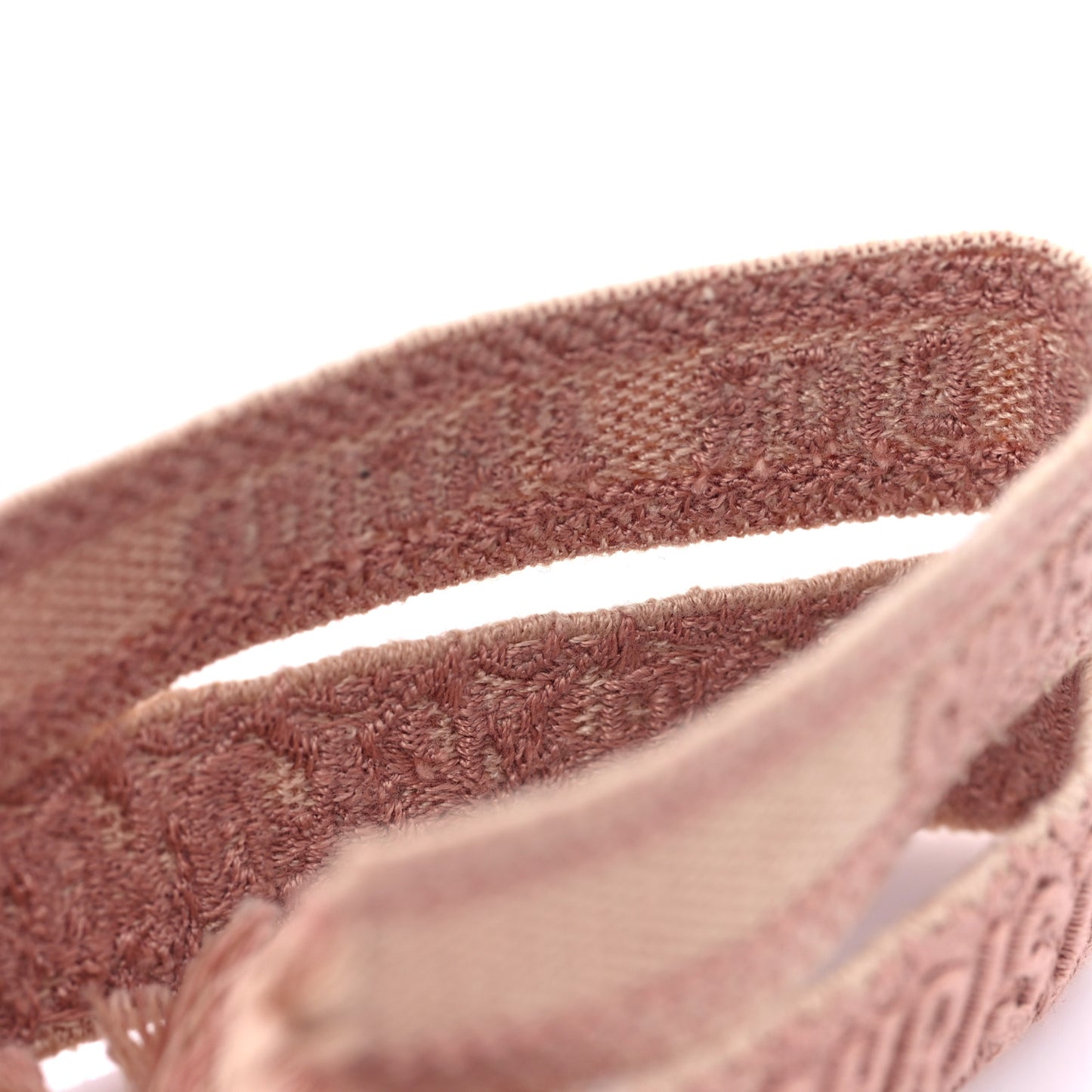 Woven Cotton J'Adior Friendship Bracelet Set Pink