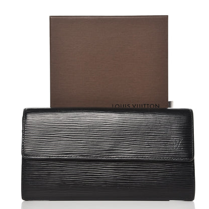 Louis Vuitton Epi Sarah Wallet Black 9 of 9