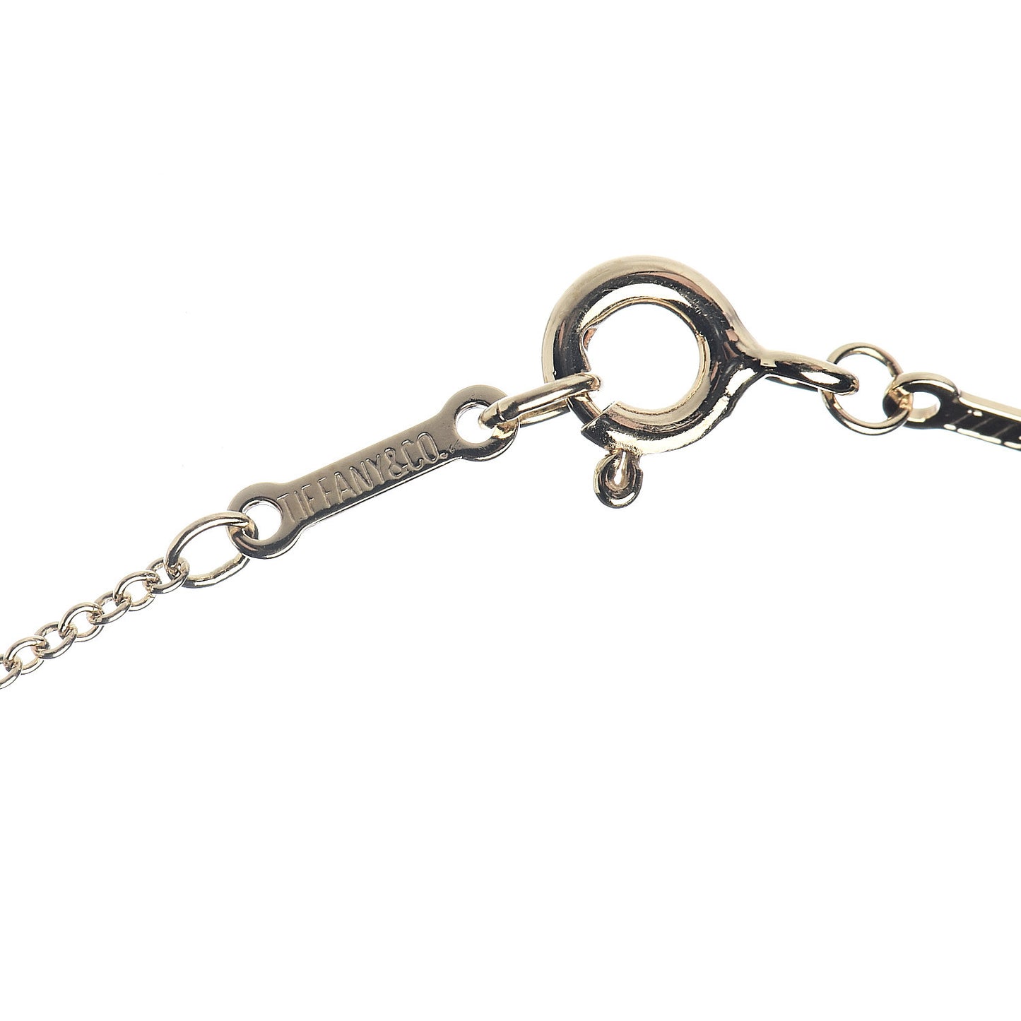 18K Yellow Gold 3 Station Diamonds by the Yard Necklace