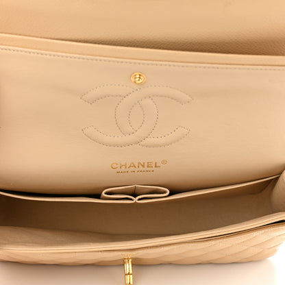 Chanel Caviar Quilted Medium Double Flap Beige 4 of 9