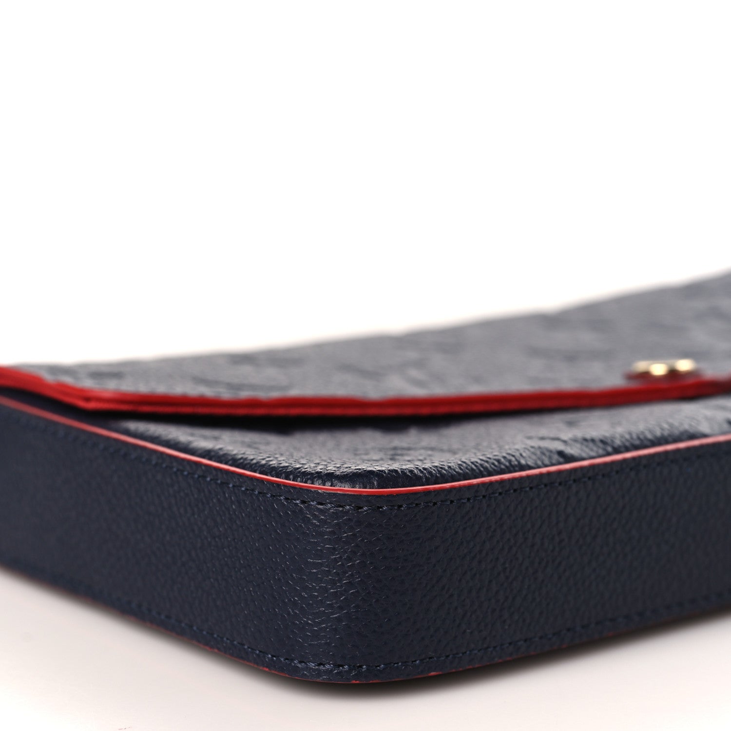 Louis Vuitton Empreinte Pochette Felicie Chain Wallet Marine Rouge 9 of 11
