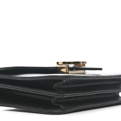 Gucci Dollar Calfskin Small Interlocking G Shoulder Bag Black 9 of 14