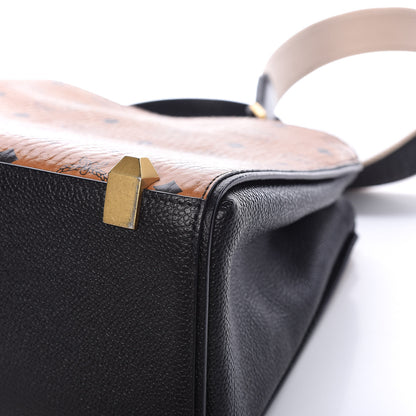 MCM Visetos Small Corina Shoulder Bag Cognac 11 of 15