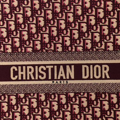 Christian Dior Oblique Large Book Tote Burgundy Multicolor 8 of 11