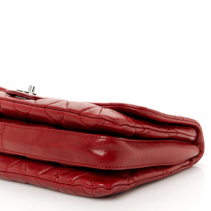 Chanel Lambskin Quilted Large 3 Flap Red 11 of 12
