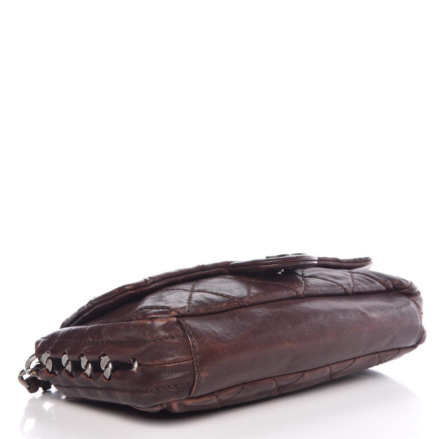 Chanel Calfskin Quilted Modern Chain Flap Brown 4 of 20