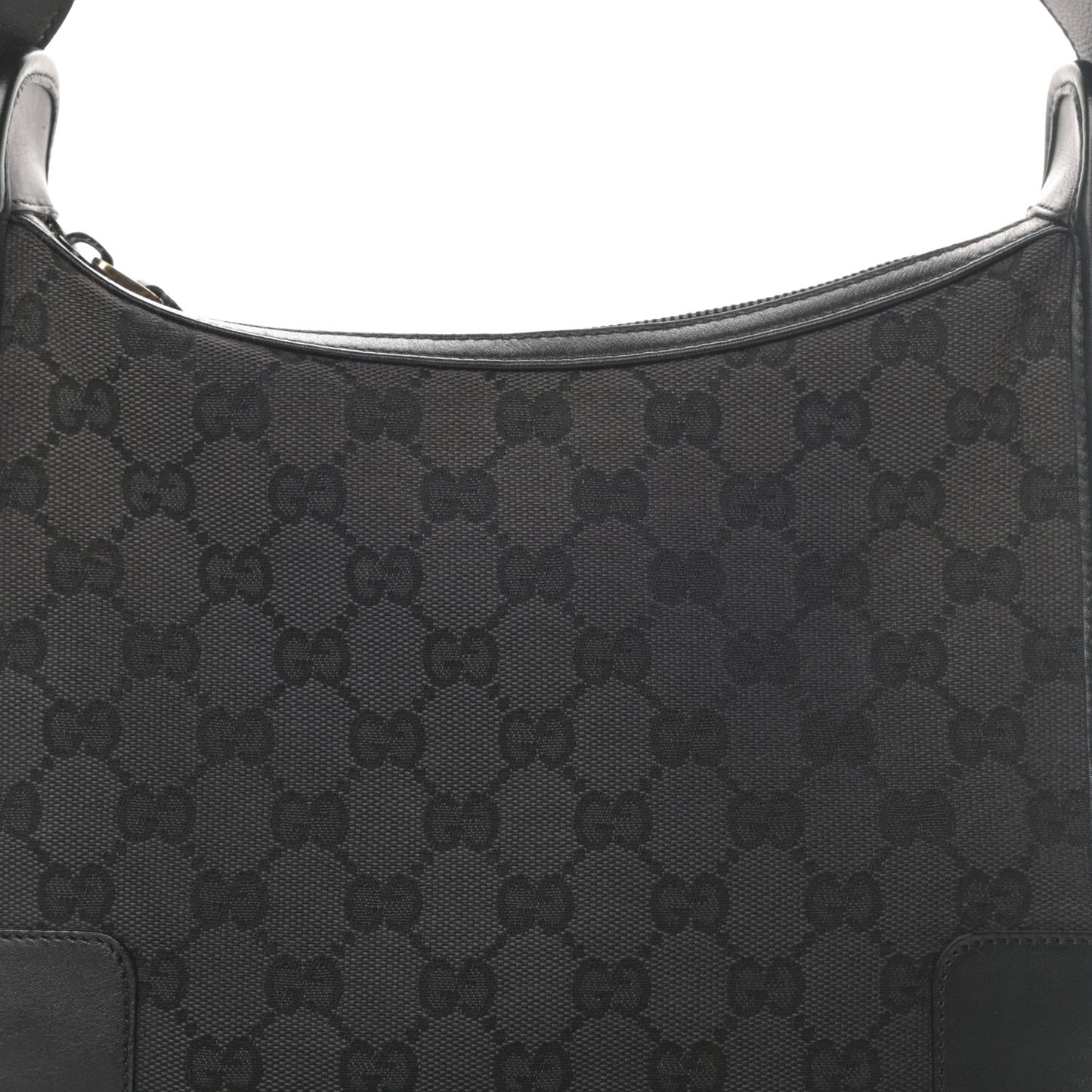 Nylon Monogram Shoulder Bag Black