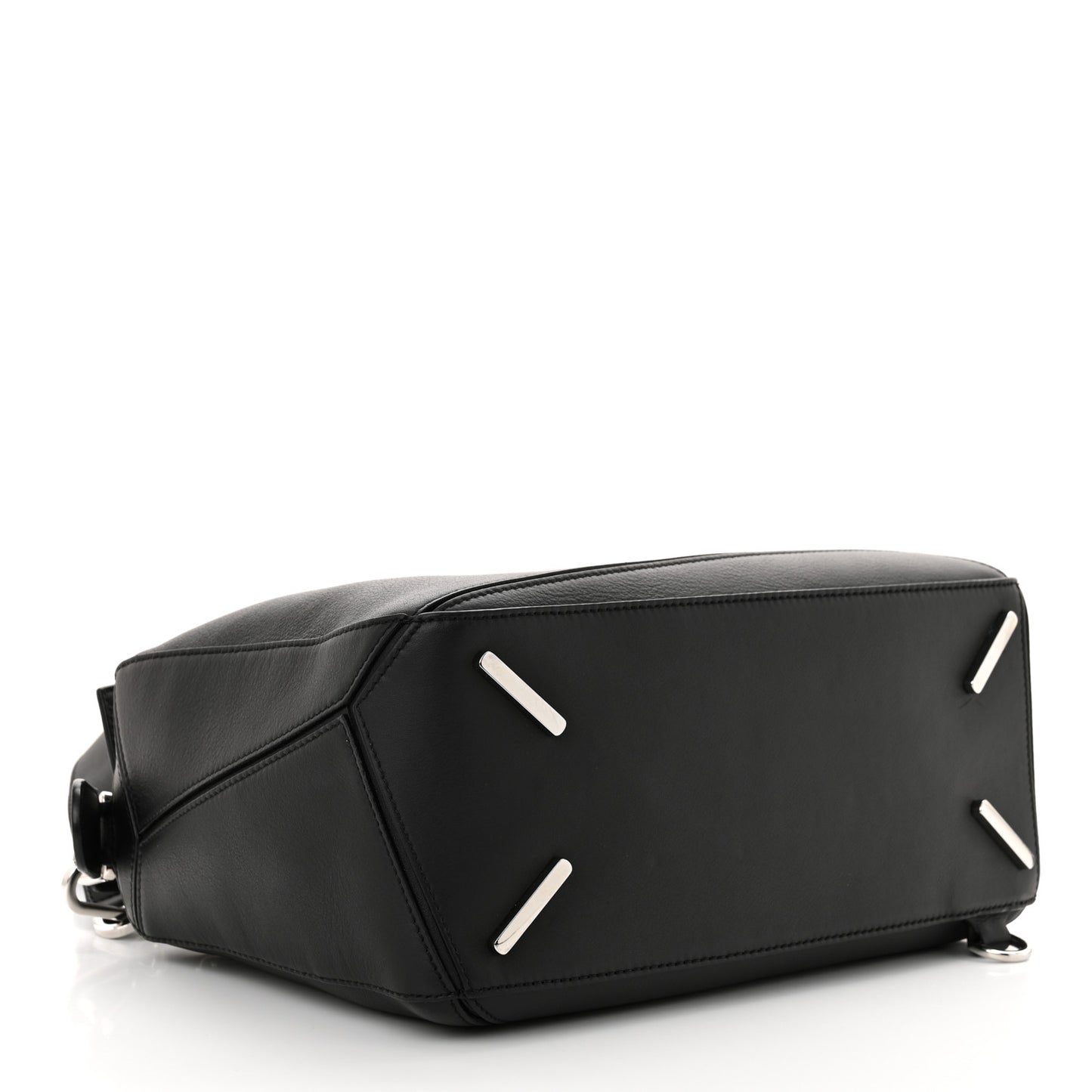 Calfskin Medium Puzzle Bag Black