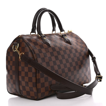 Louis Vuitton Damier Ebene Speedy Bandouliere 30 3 of 10