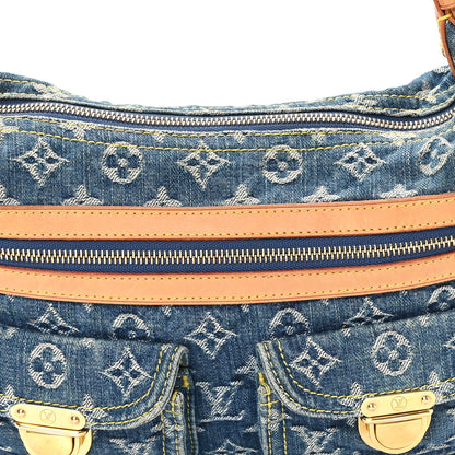 Louis Vuitton Monogram Denim Baggy PM Blue 7 of 12