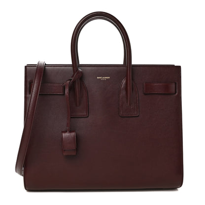 Saint Laurent Calfskin Small Sac De Jour Amarena 1 of 8