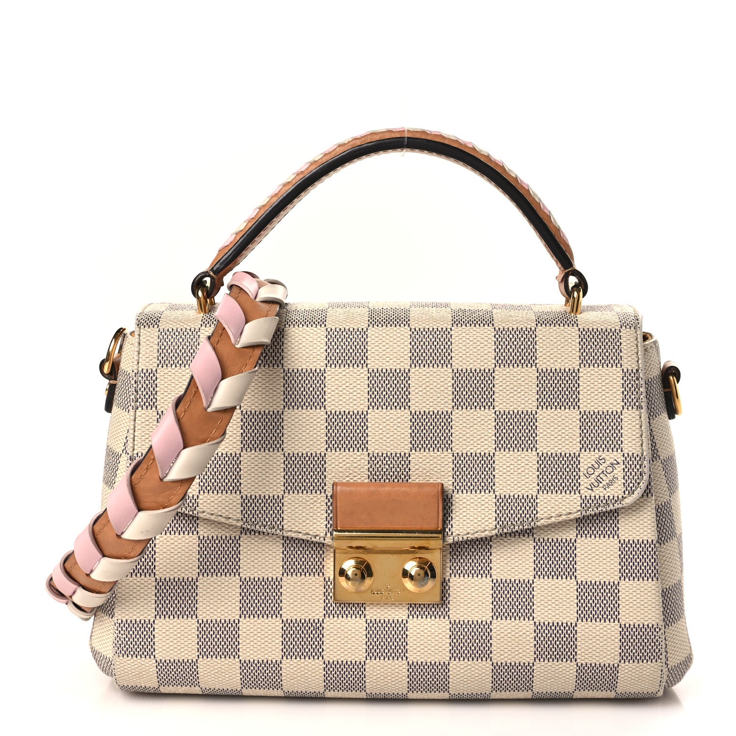 Louis Vuitton Damier Azur Braided Croisette Rose 1 of 11