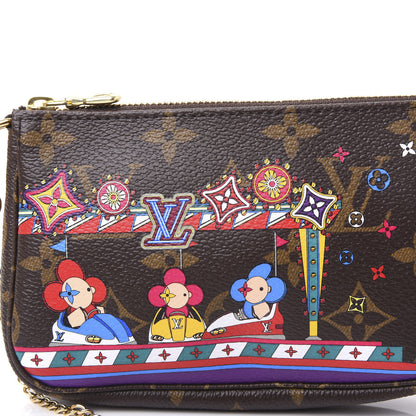 Louis Vuitton Monogram 2020 Christmas Animation Bumper Cars Mini Pochette Accessories Coquelicot 9 of 10