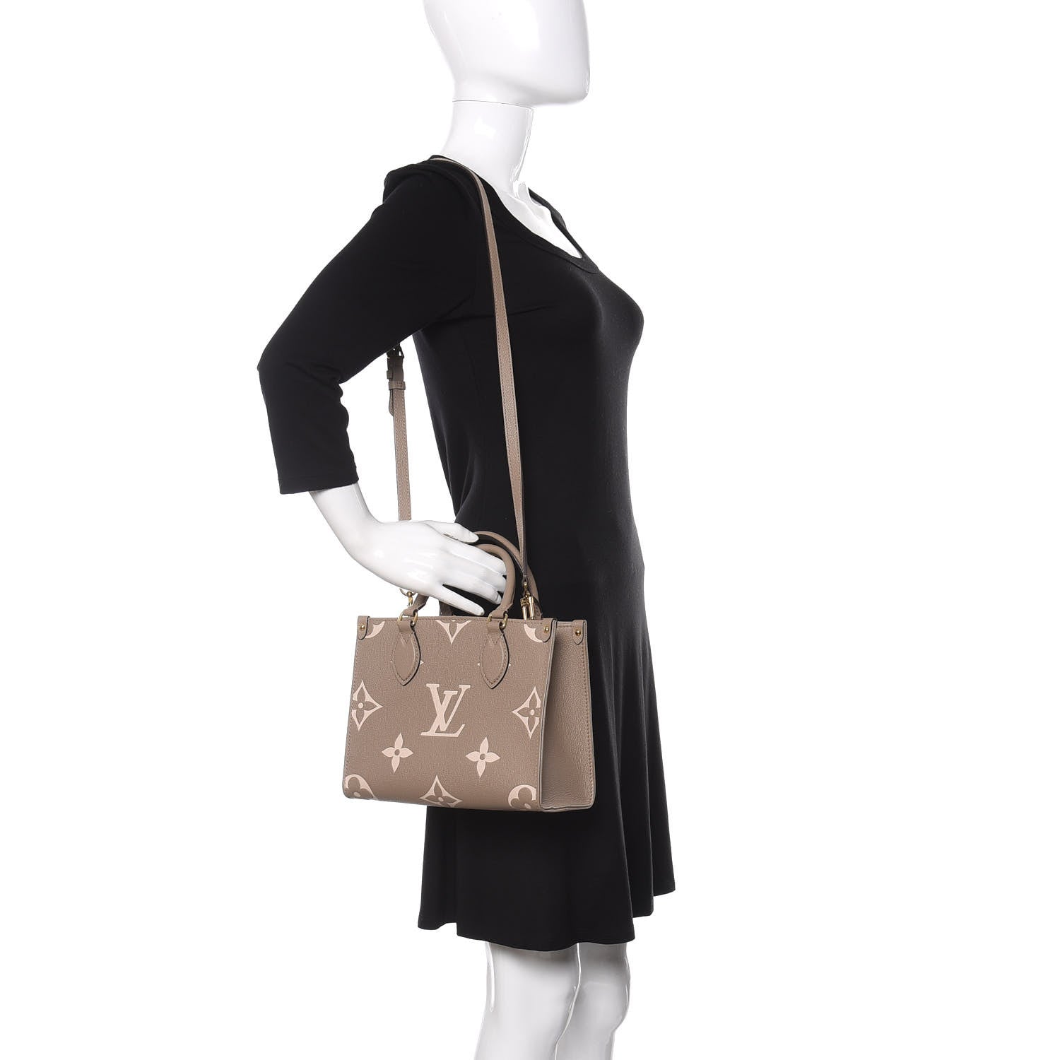 Louis Vuitton Empreinte Monogram Giant Onthego PM Tourterelle Creme 2 of 10