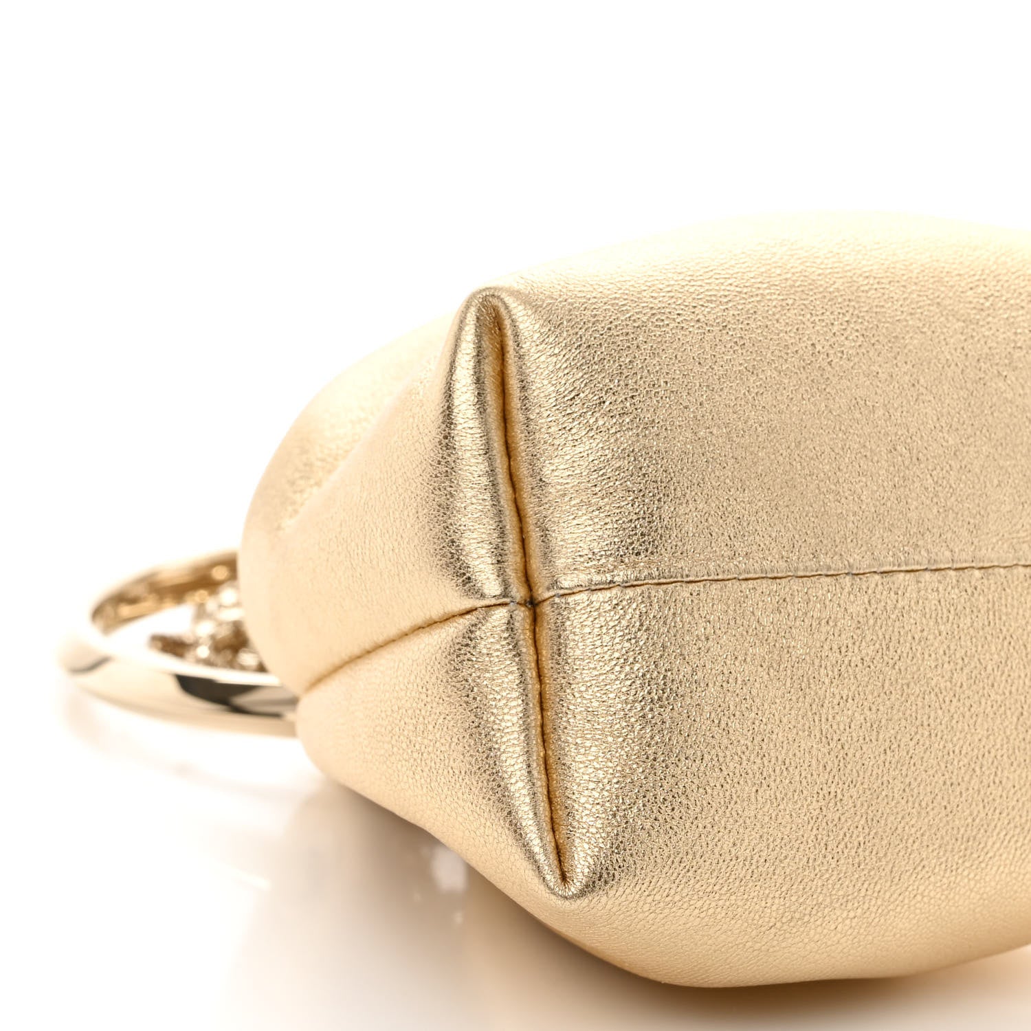 Jimmy Choo Metallic Lambskin Micro Bon Bon Bag Gold 8 of 10