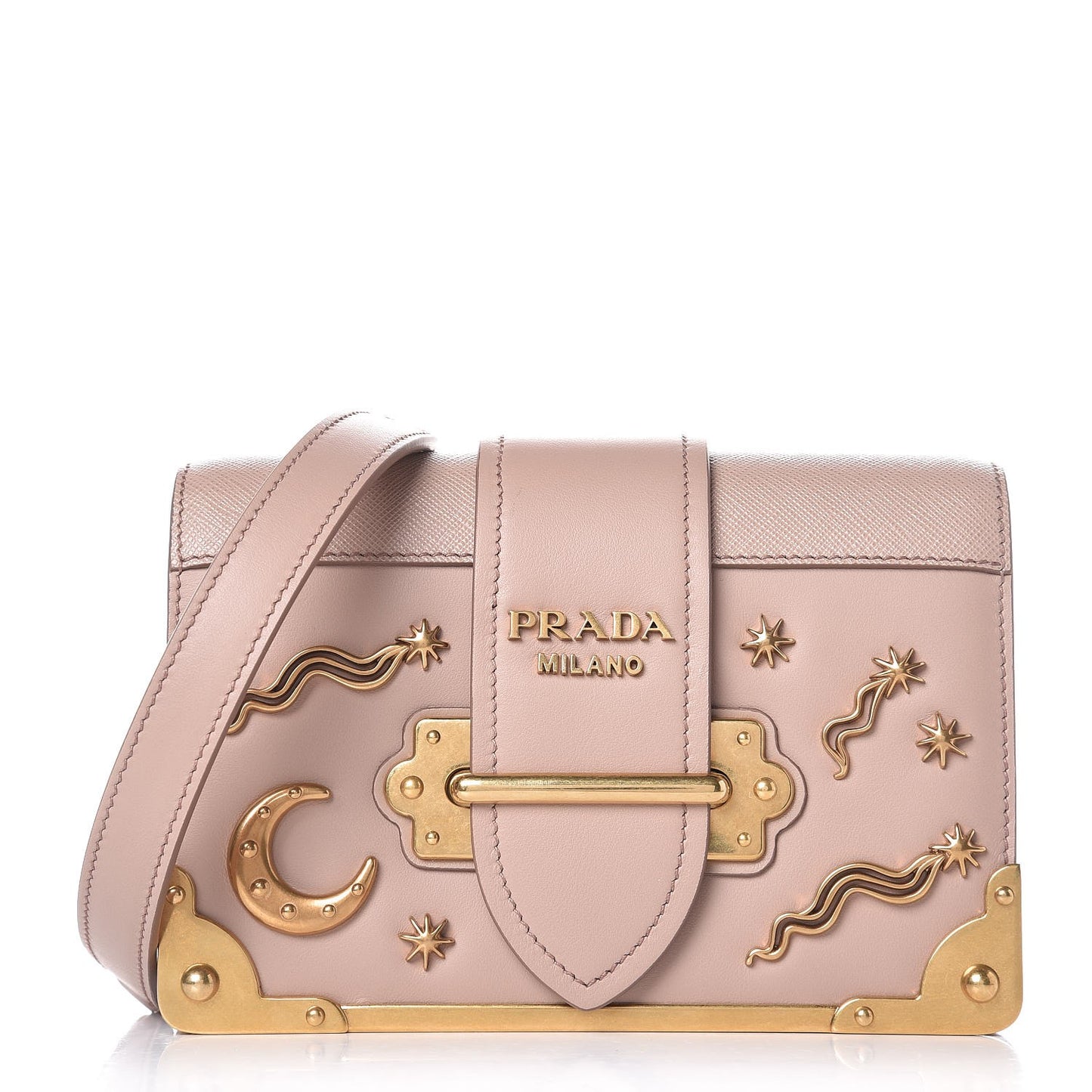 City Calf Saffiano Astrology Cahier Bag Cipria