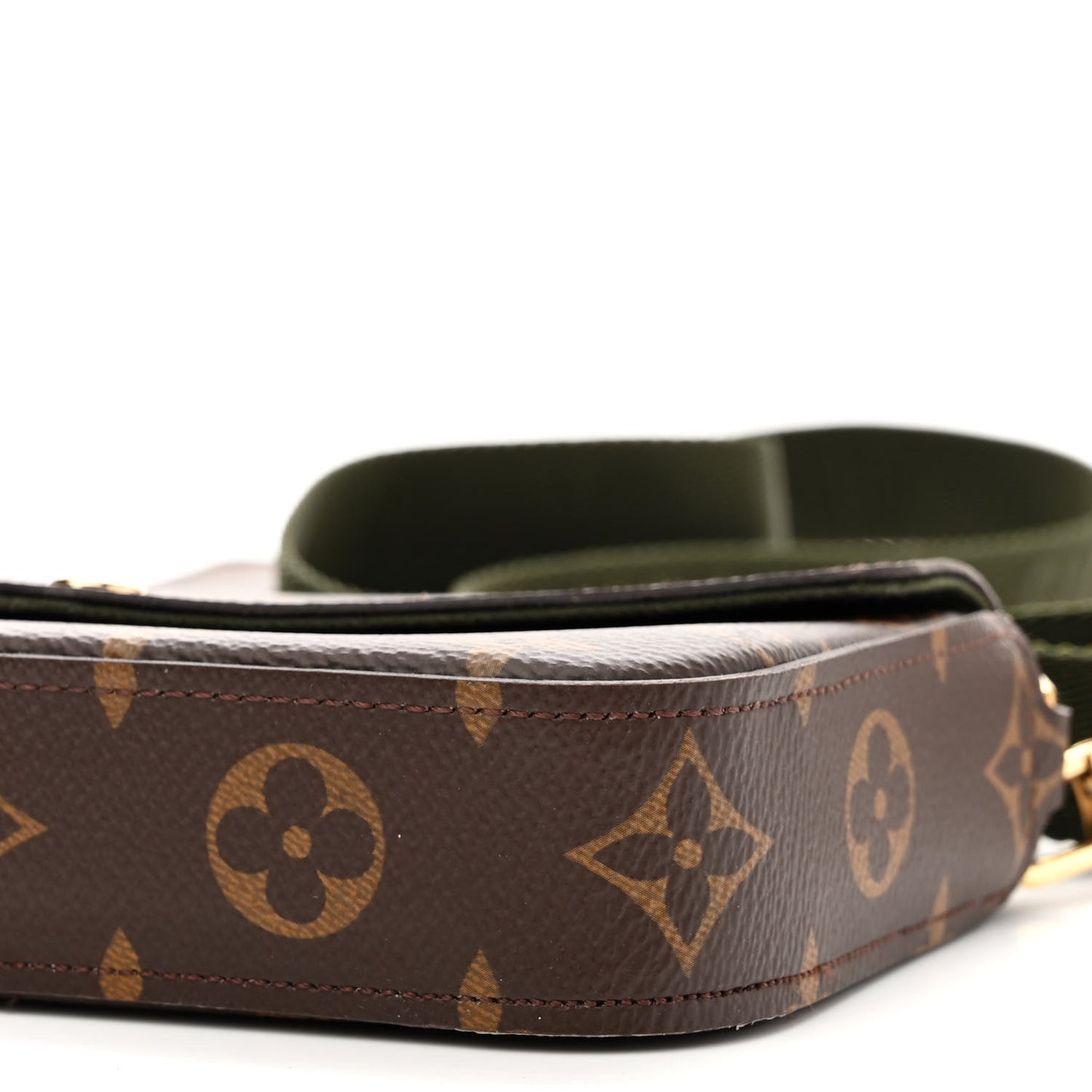 Monogram Felicie Strap & Go Kaki