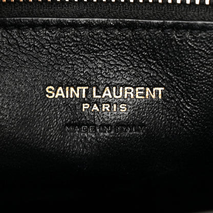 Saint Laurent Smooth Calfskin Small Monogram Cabas Black 6 of 12