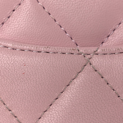 Chanel Lambskin Quilted Mini Heart Charms Flap Light Pink 13 of 16
