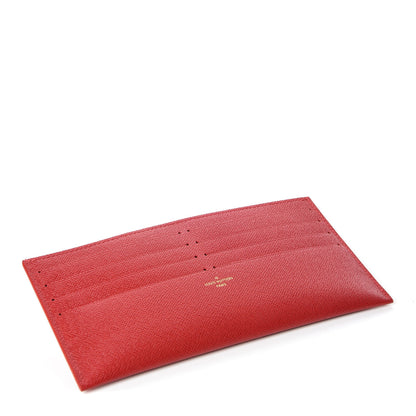 Louis Vuitton Calfskin Felicie Card Holder Insert Cherry 4 of 6