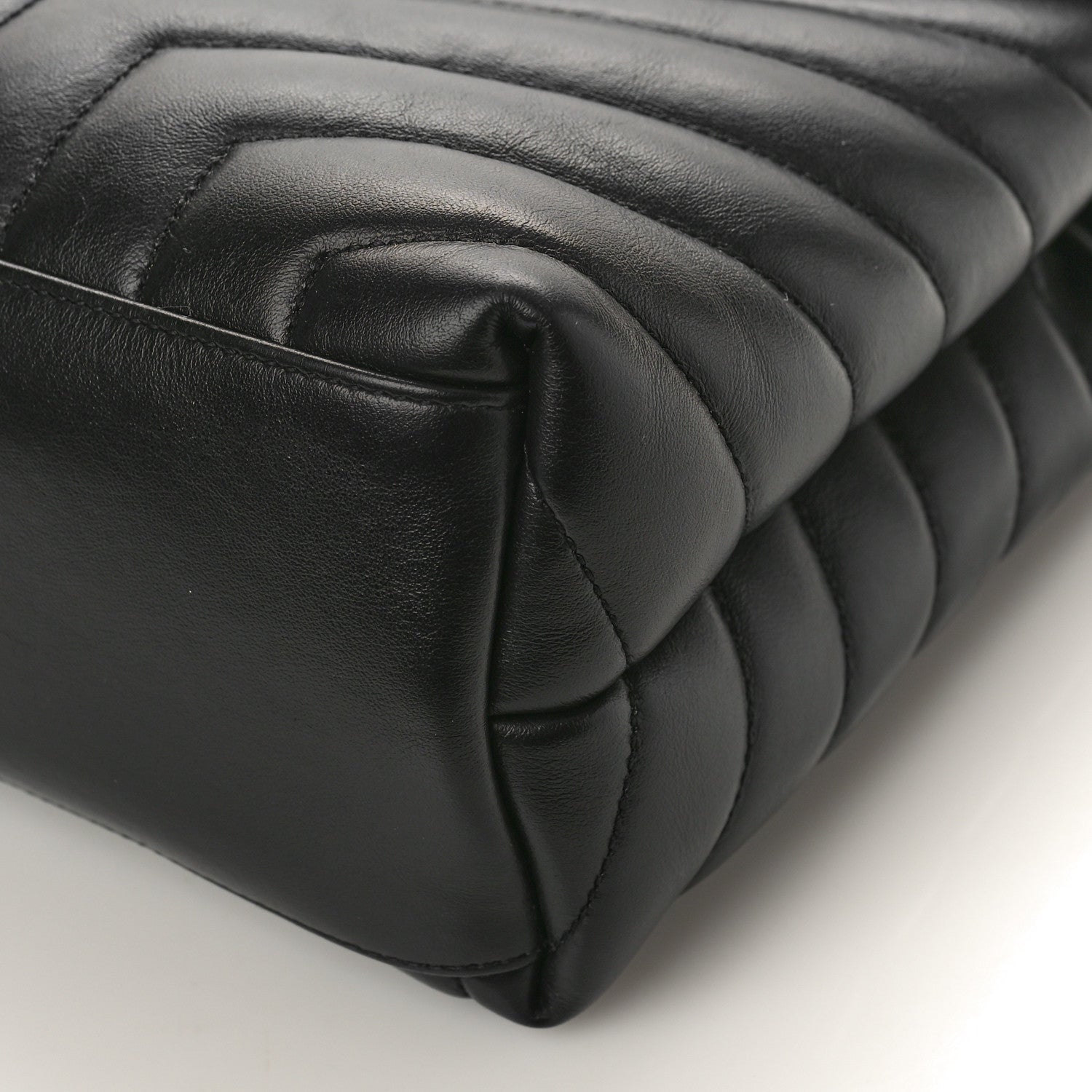 Saint Laurent Calfskin Y Quilted Monogram Medium Loulou Chain Satchel Black 8 of 9