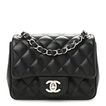 Chanel Lambskin Quilted Mini Square Flap Black 1 of 13