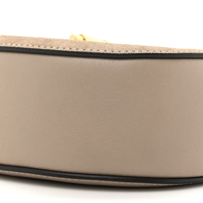 Chloe Suede Smooth Calfskin Mini Drew Shoulder Bag Motty Grey 9 of 10