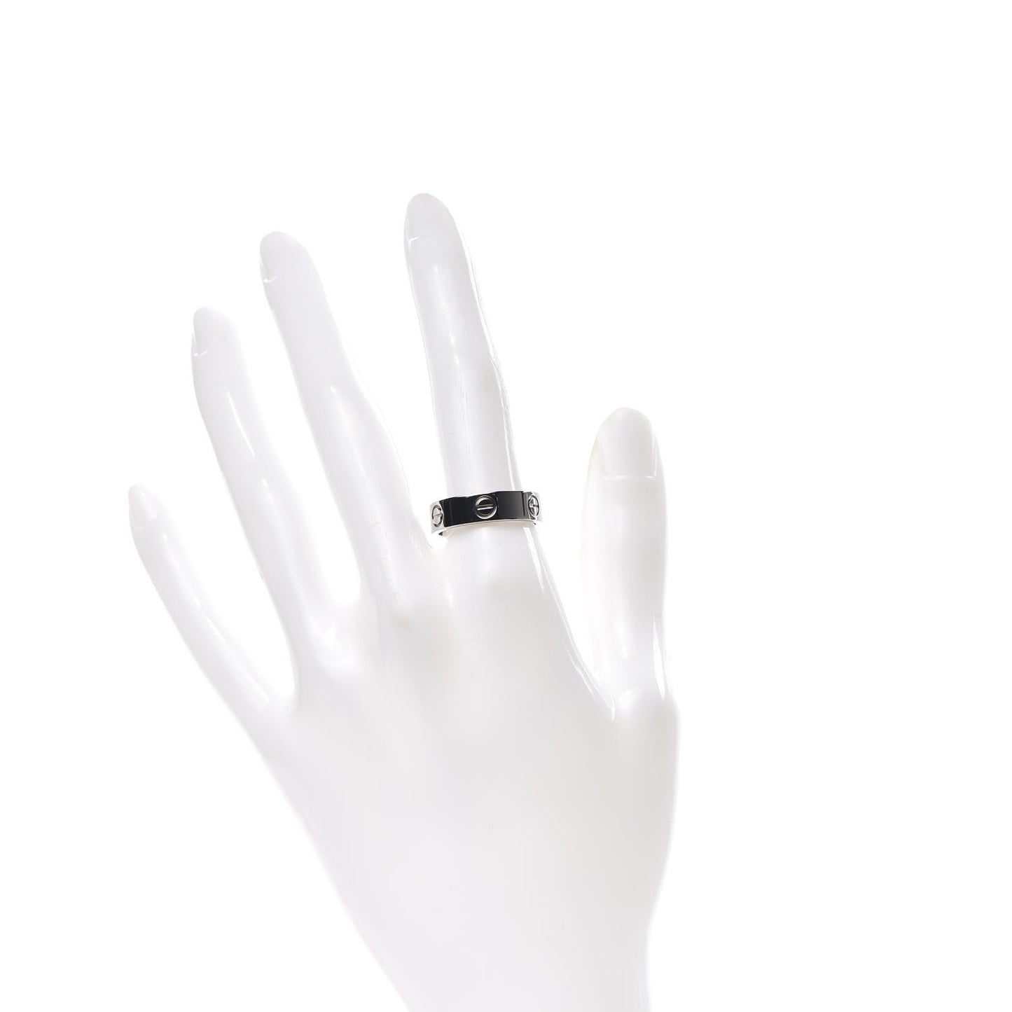18K White Gold 5.5mm LOVE Ring 56 7.5