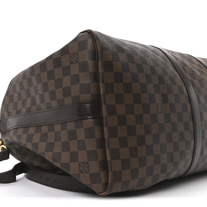 Louis Vuitton Damier Ebene Keepall Bandouliere 55 7 of 9