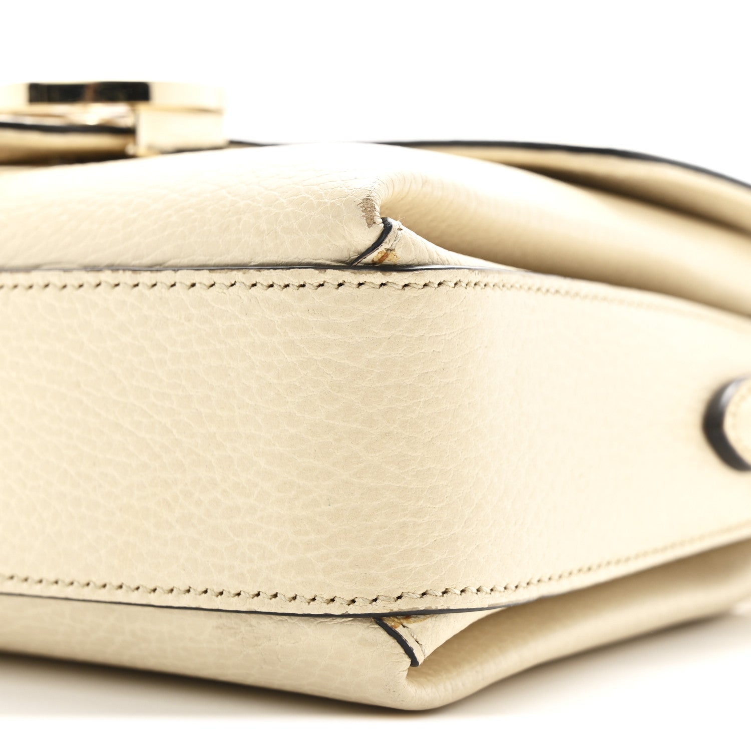 Gucci Dollar Calfskin Interlocking G Crossbody Bag Mystic White 9 of 13