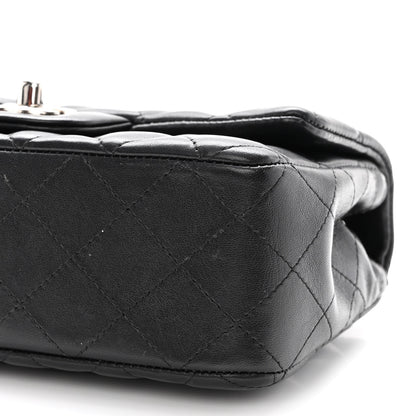 Chanel Lambskin Quilted Mini Rectangular Flap Black 9 of 10