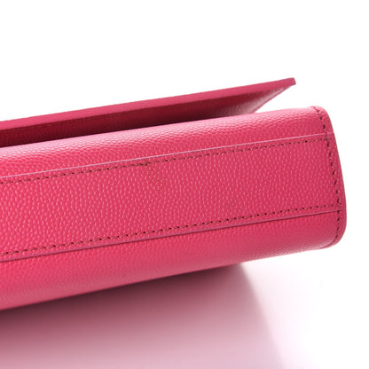 Saint Laurent Grain De Poudre Classic Monogram Cassandre Clutch Lipstick Fuchsia 5 of 7