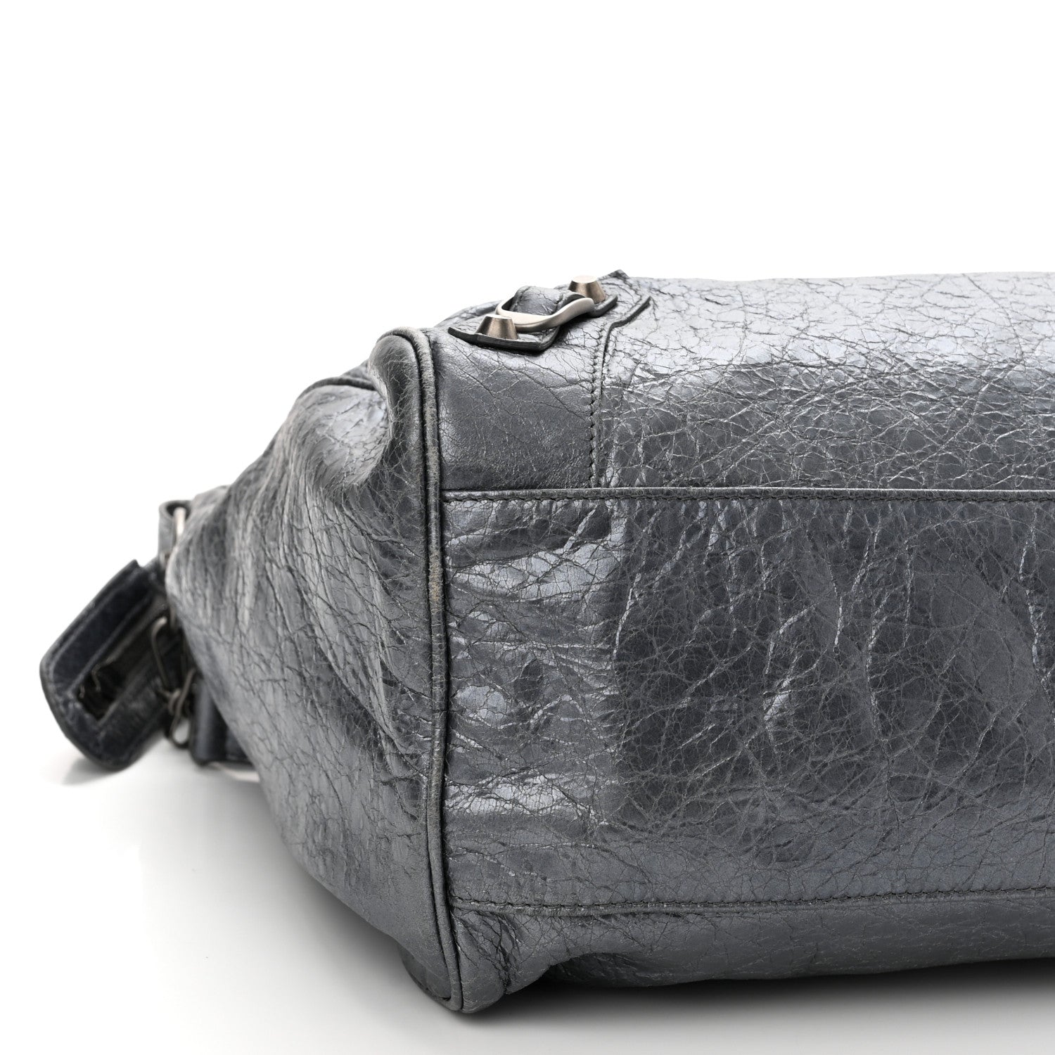 Balenciaga Metallic Agneau Classic Hardware Argent Fonce 9 of 10