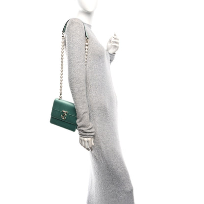 Jimmy Choo Satin Pearl Varenne Shoulder Bag Green 2 of 11