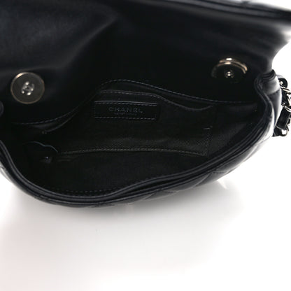 Chanel Calfskin Quilted CC Uniform Flap Belt Bag Black 5 of 10