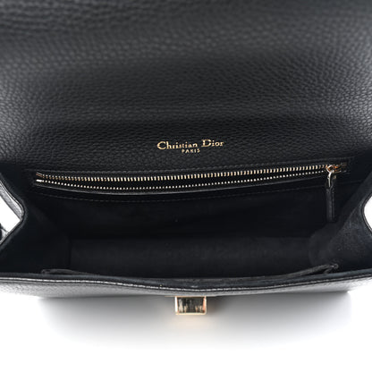 Christian Dior Grained Calfskin Medium Diorama Flap Bag Black 6 of 8