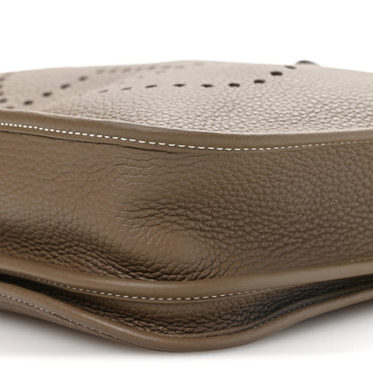 Hermes Taurillon Clemence Evelyne III PM Etoupe 10 of 10