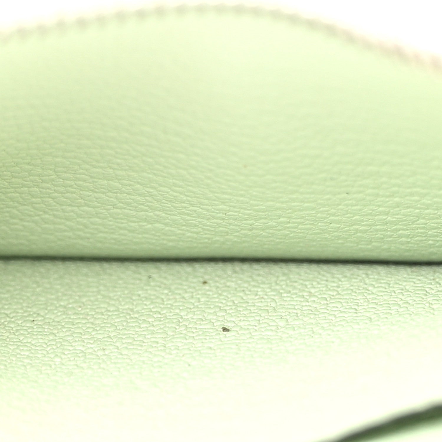 Hermes Chevre Mysore Crocodile Compact Card Holder Vert Fizz Vert Comics Mushroom 5 of 8
