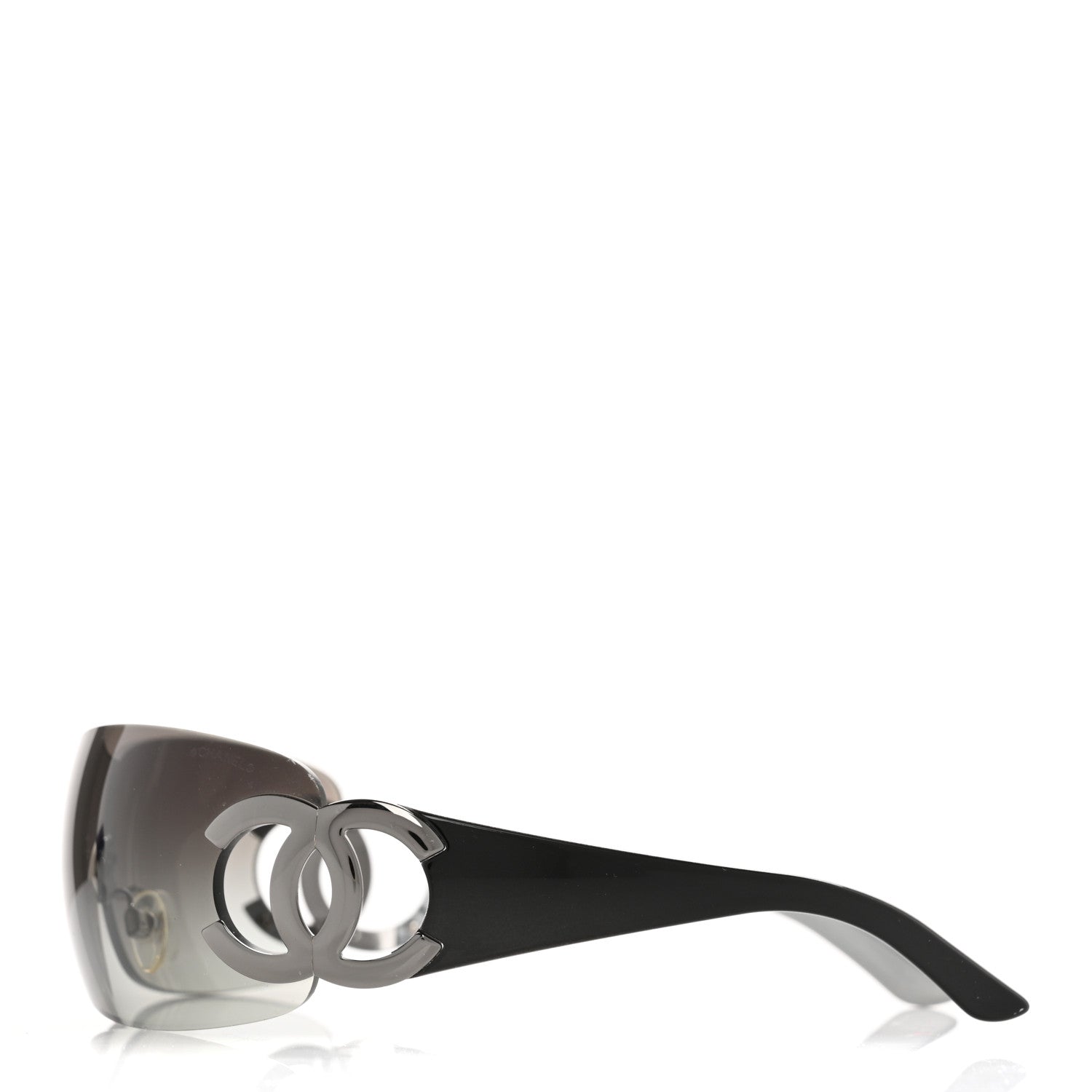Chanel Frameless CC Logo Sunglasses 4125 Black 3 of 9
