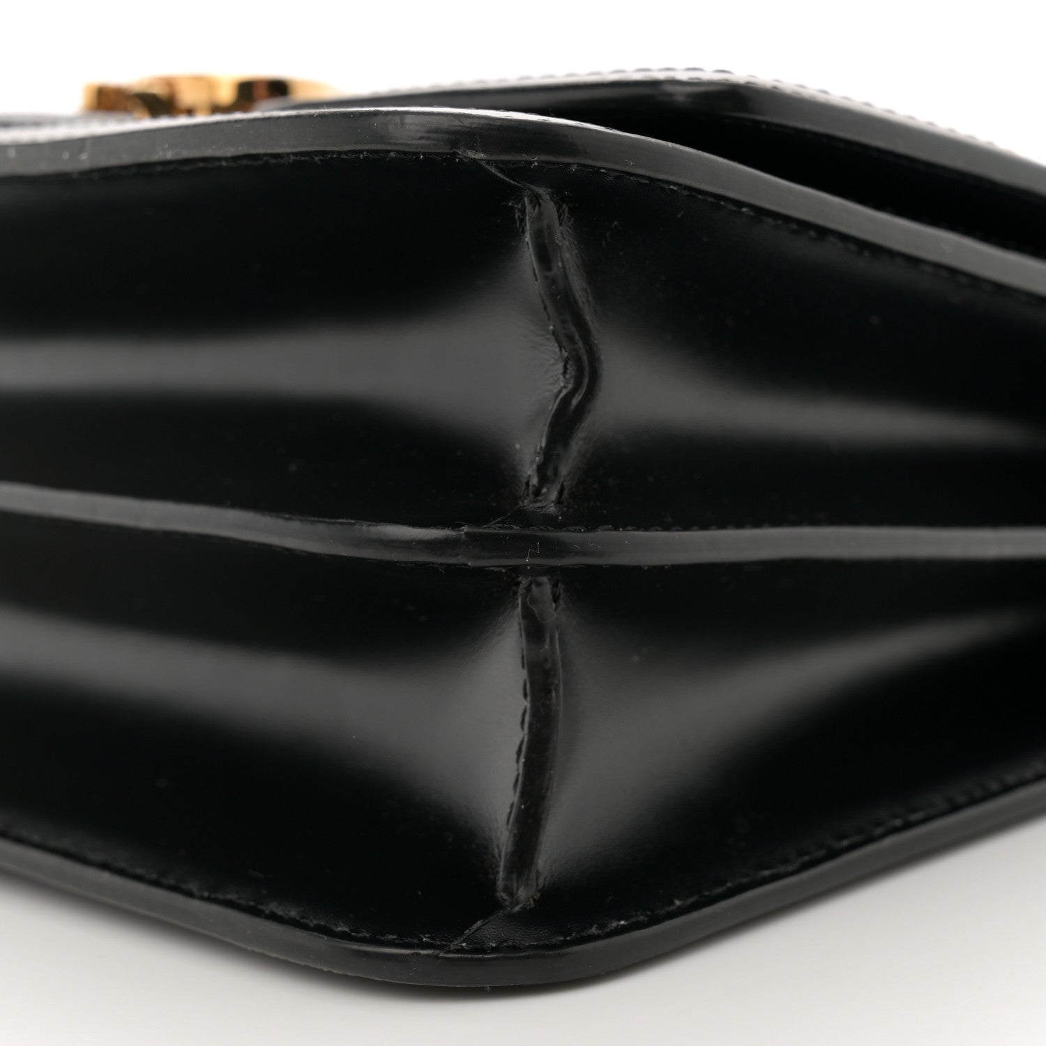 Burberry Calfskin Monogram Embossed Small TB Chain Bag Black 9 of 11