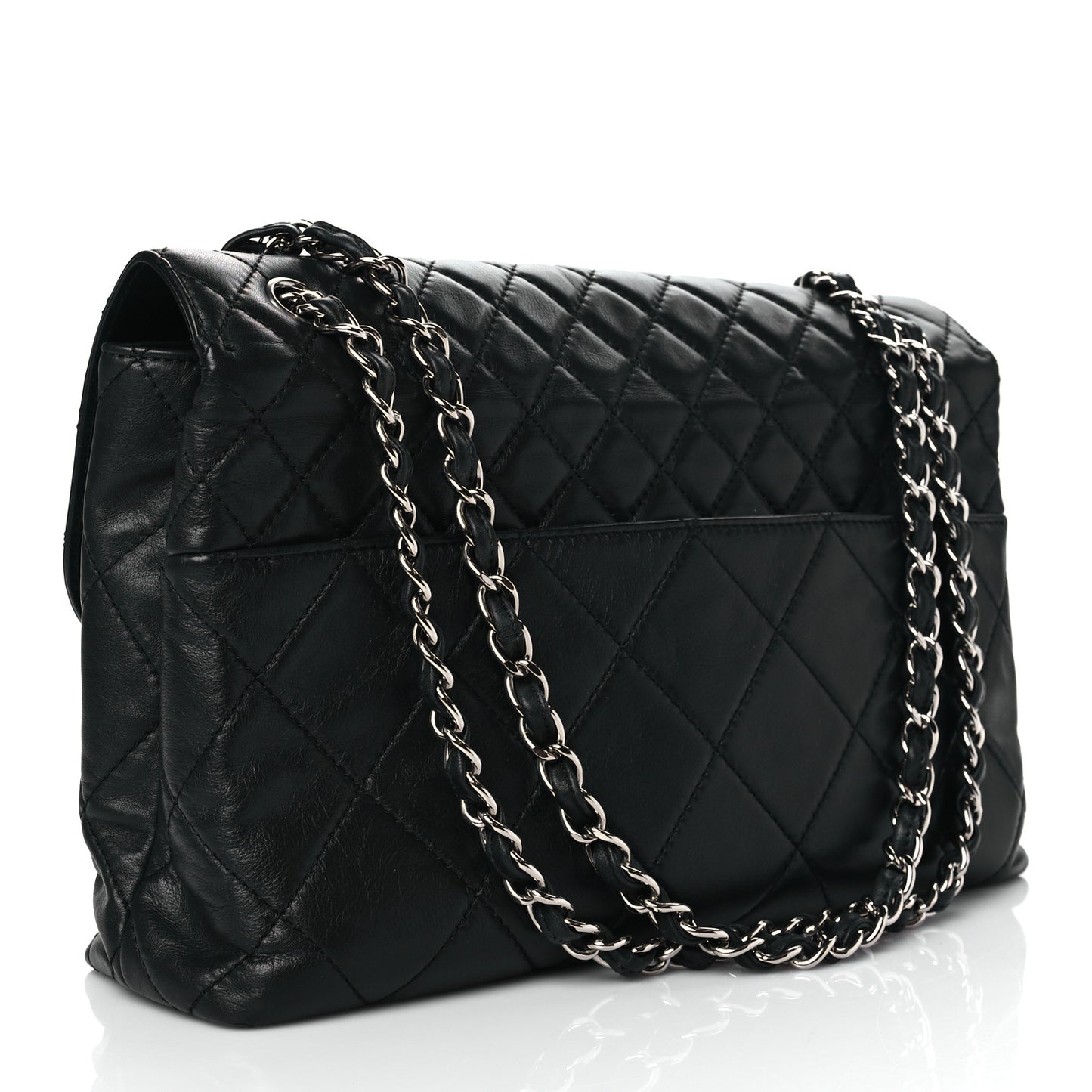 Calfskin Quilted In The Business Flap Bag Black