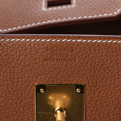 Hermes Natural Barenia Faubourg Birkin 30 Fauve 18 of 34