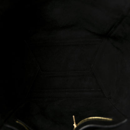 Celine Soft Grained Calfskin Sangle Bucket Bag Black 5 of 10