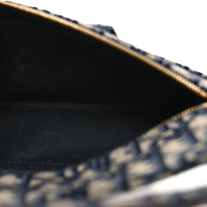 Christian Dior Oblique Medium Diordouble Chain Bag Blue 6 of 13