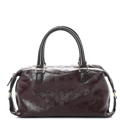 Gucci Imprime Monogram Small Boston Bordeaux 1 of 11