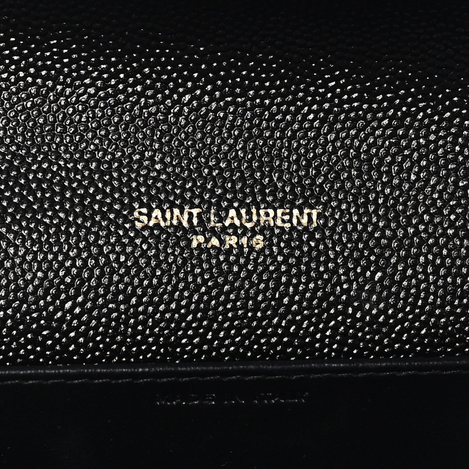Saint Laurent Grain de Poudre Uptown Chain Wallet Black 6 of 10